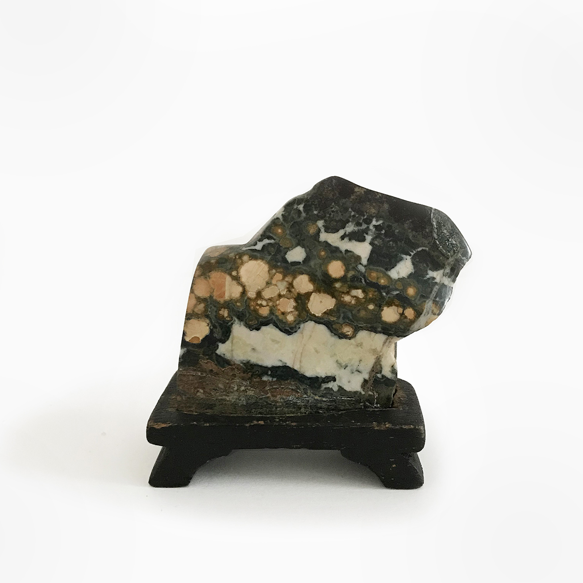 Suiseki | stone on a wooden stand | Japan | basedonart gallery