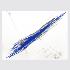 Shigeko Kubota | River of Blood | Drawing  | Pastels, pencil on paper | 1980 | boa-basedonart