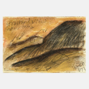 Shigeko Kubota | Structural Video Mountains | Drawing | Pastels, pencil on paper | 1977 | basedonart gallery
