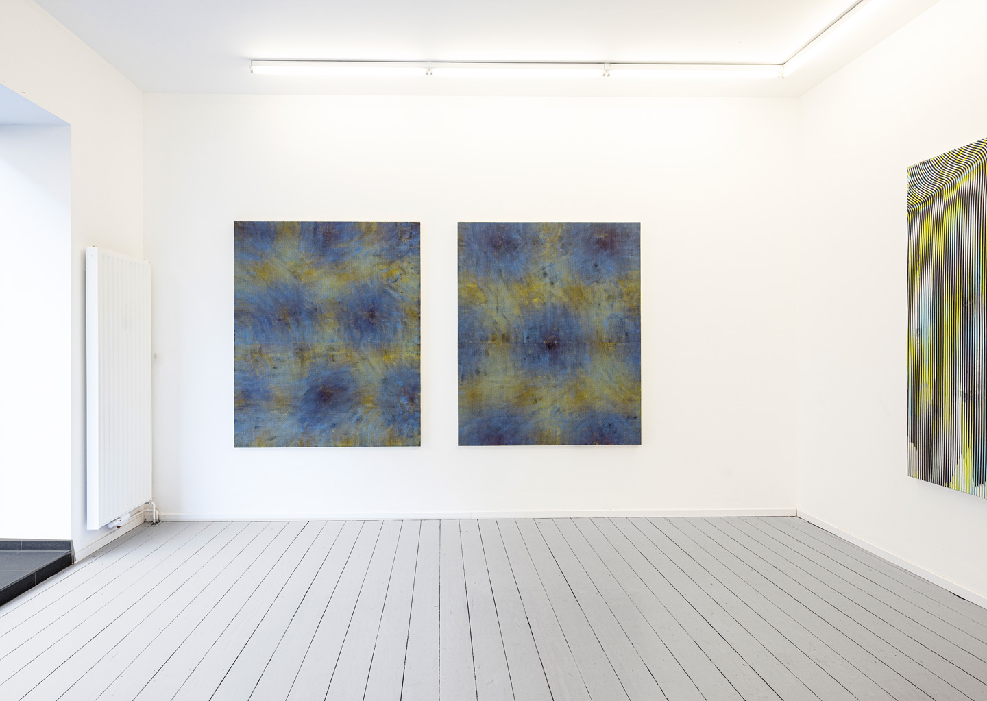 Julie Oppermann | 1501, 1503 | Acrylic on canvas | 173 x 152cm | 2015 | Th1224 | Acrylic and spray paint on canvas | 183 x 152 cm | 2012 | boa-basedonart | Photo Johannes Pöttgens