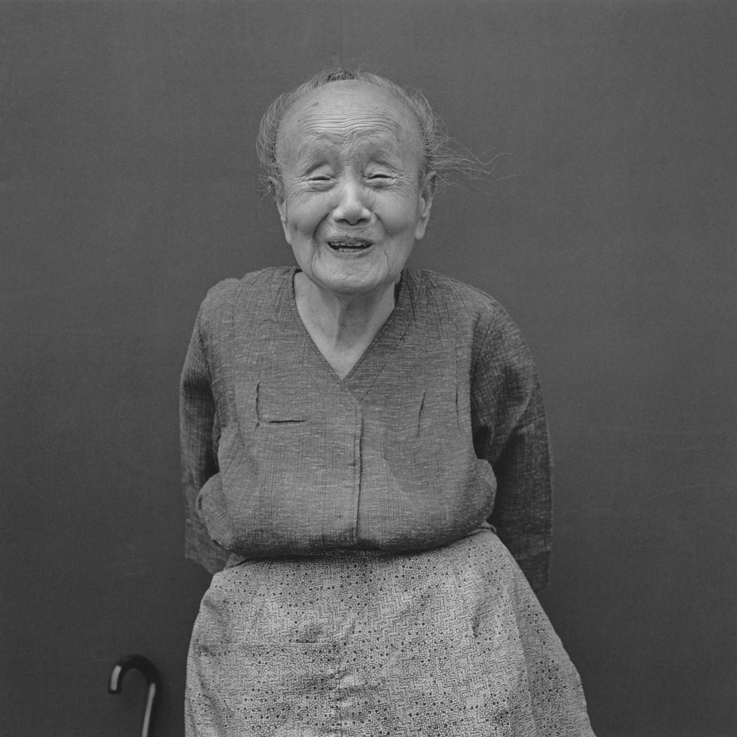 © Hiroh Kikai | A smiling old lady | 1985 | boa-basedonart