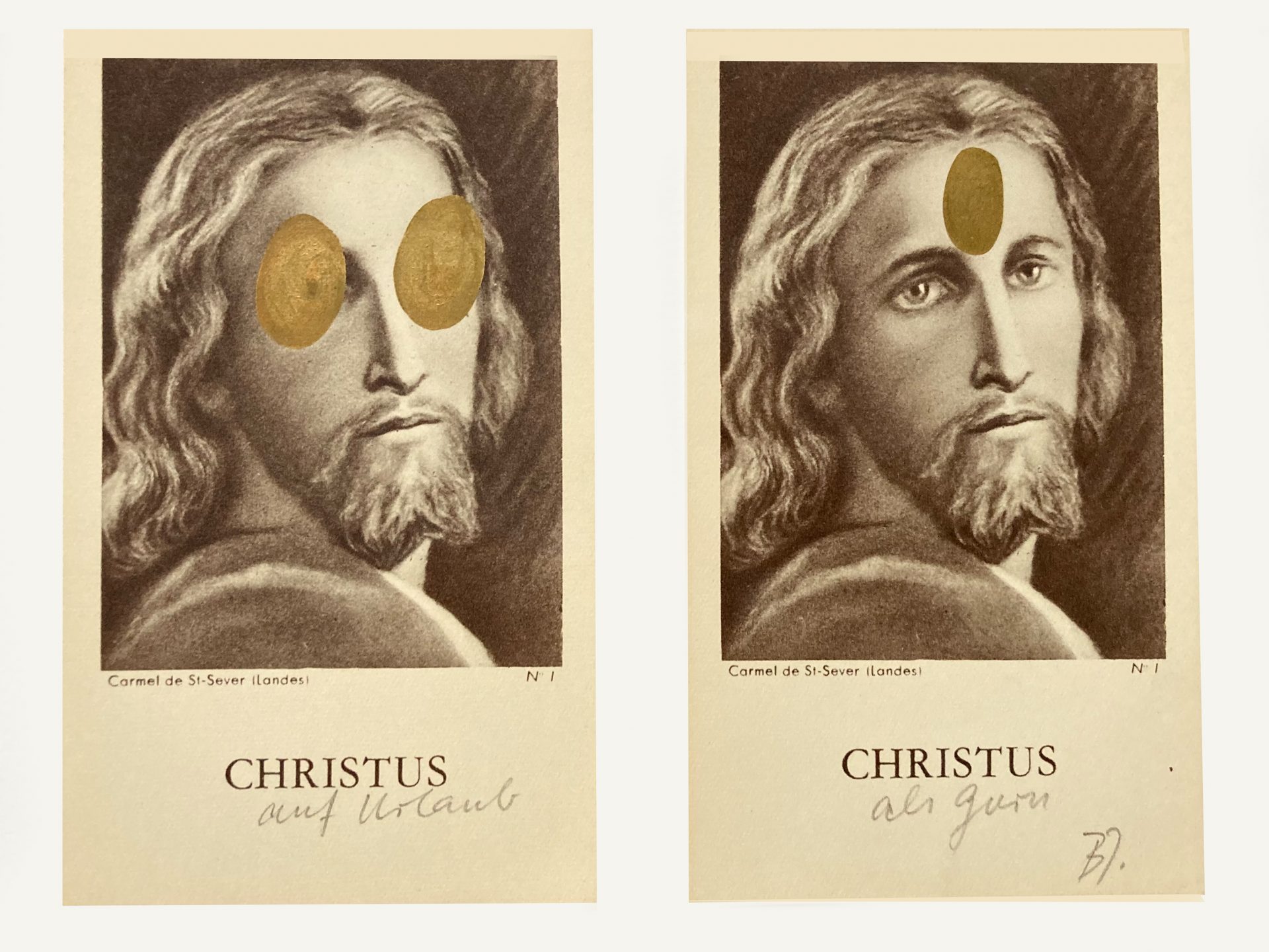 Bernhard Blume | Christus auf Urlaub | Christus als Guru | 1984 | boa-basedonart