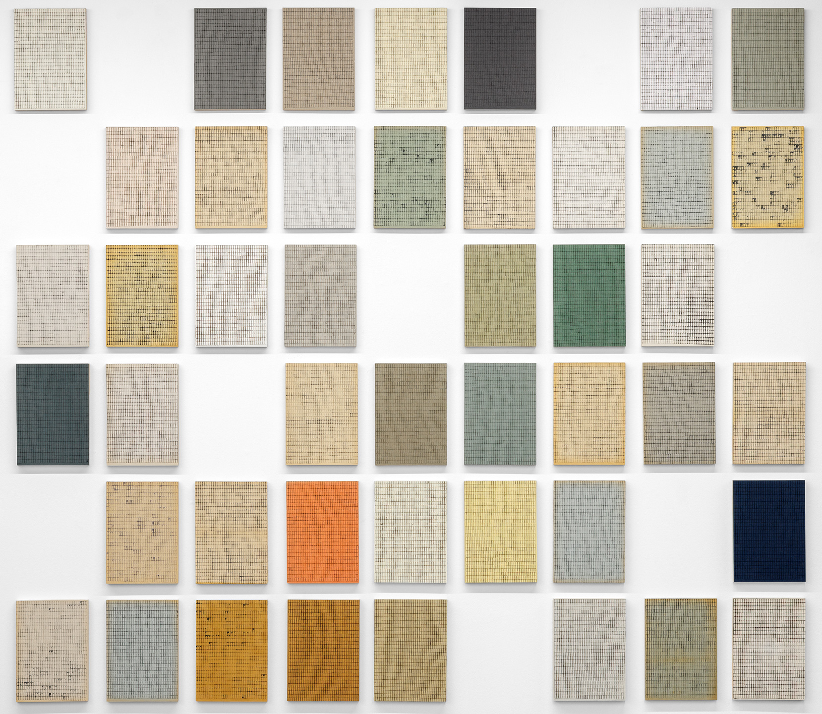 Fiene Scharp | untitled - FS-05-045 | Ink on paper, mounted on gesso wood panel | 2025 | boa-basedonart