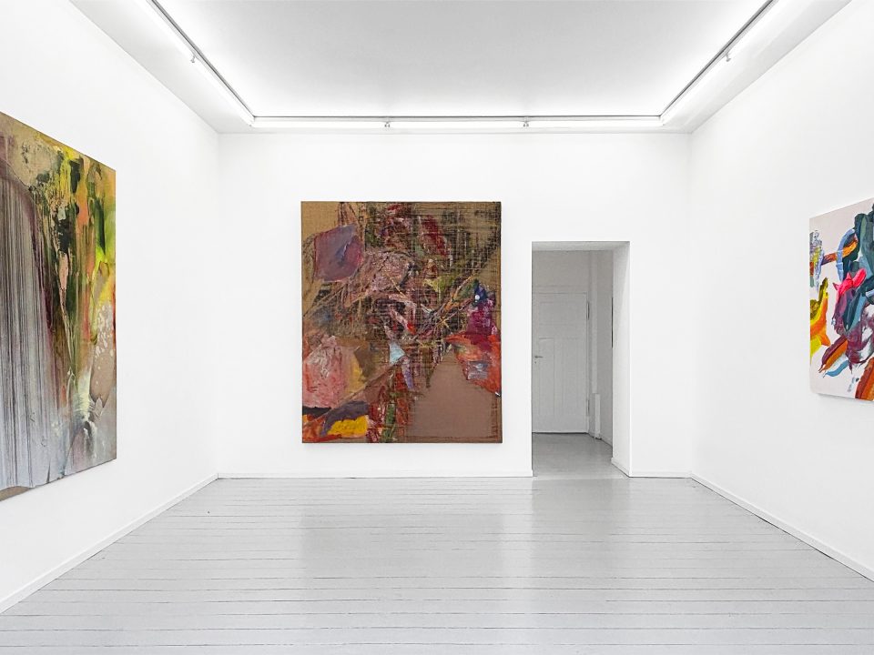 Surface As Field | Front Room | left Angelika J. Trojnarski, middle Jutta Haeckel, right Pia Fries | boa-basedonart